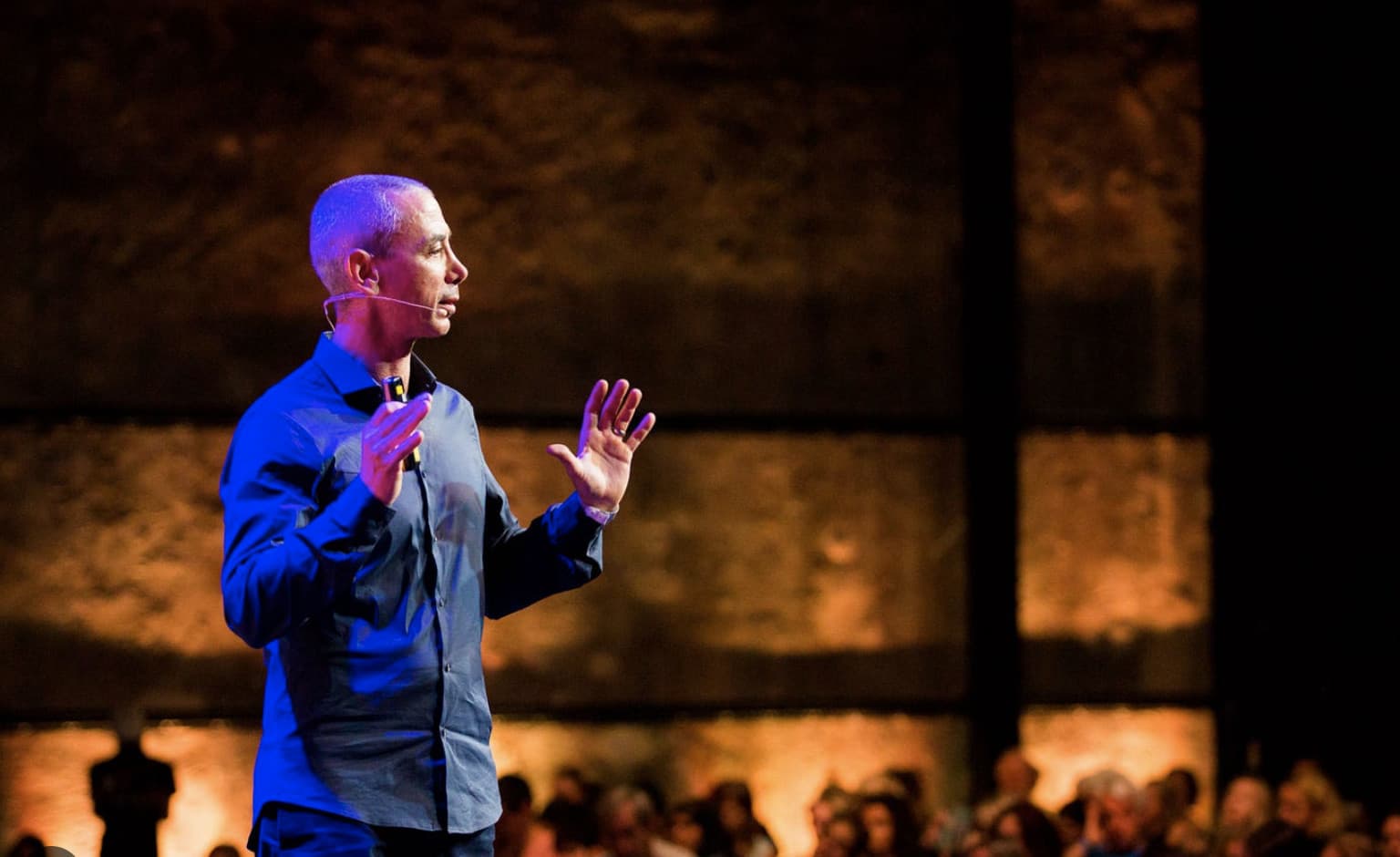 Steven Kotler speaking on stage